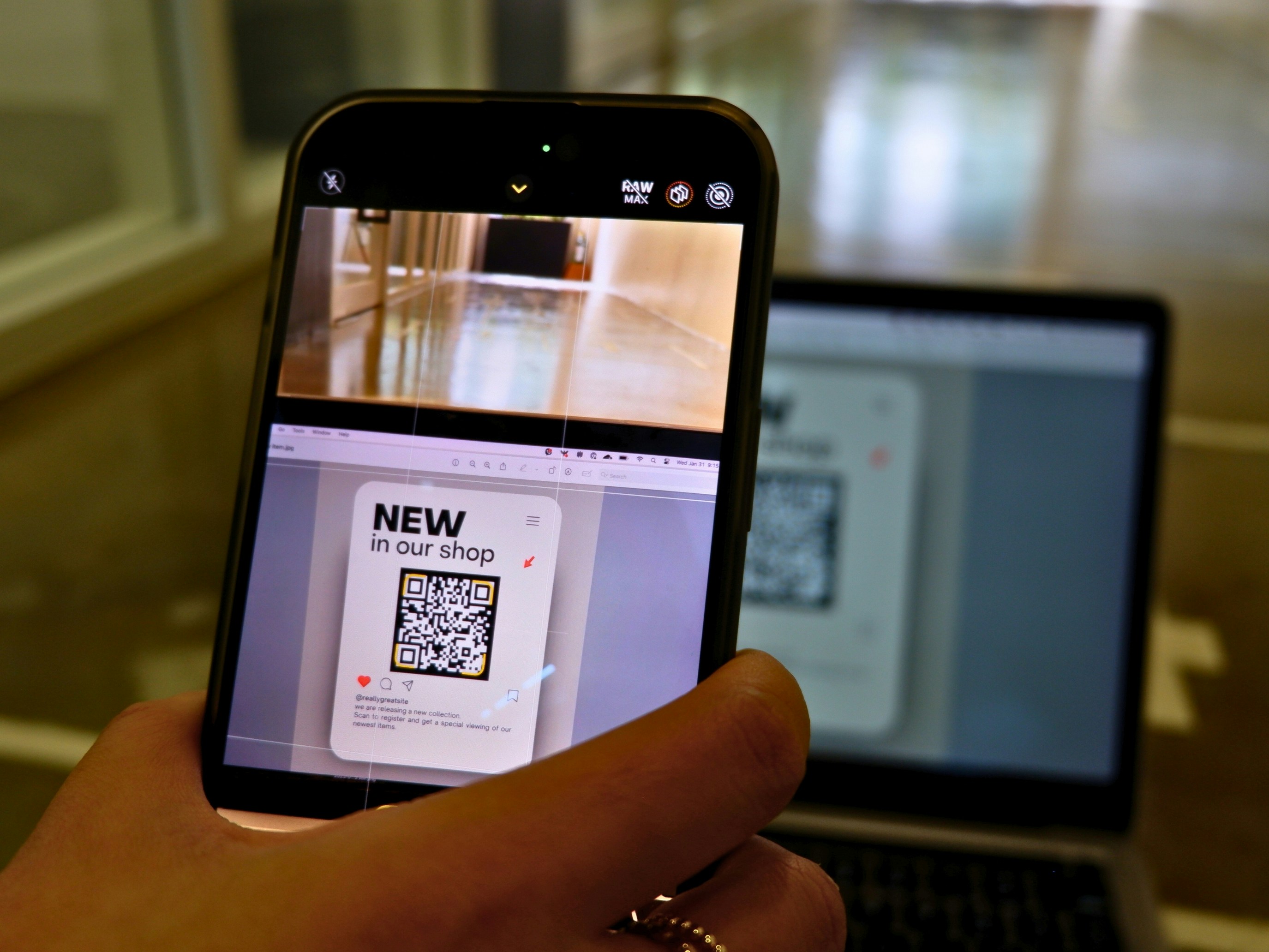A promotional video outlining app functionalities